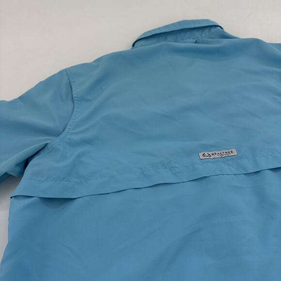 REALTREE Mens Short Sleeve Fishing Guide Shirt Outdoors Hiking Large Real Tree - Picture 7 of 10